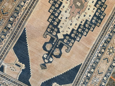 A blue & green extra large Sivas Turkish Rug.