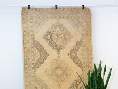 large brown & grey Bor Runner Turkish rug