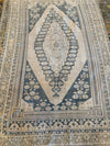 Full shot of extra large brown & grey Sivas Turkish rug.